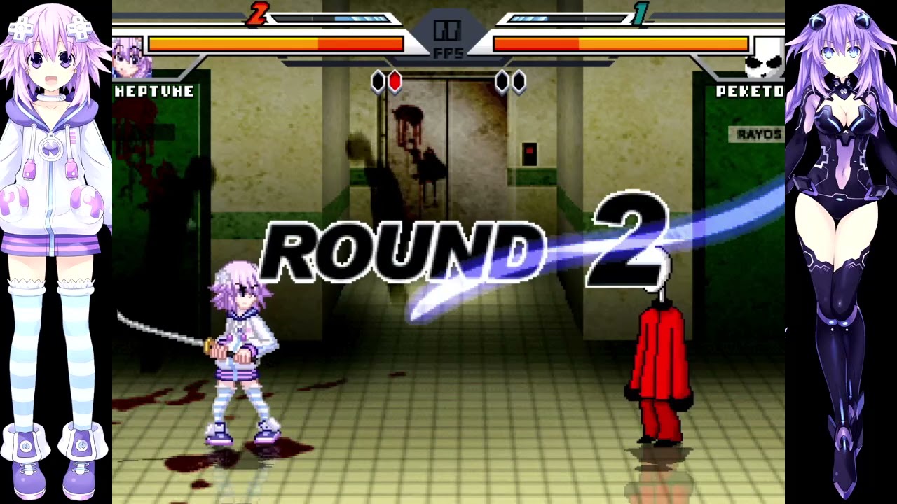 NICK54222 MUGEN: Neptune (me) VS Peketo (The Black Heart)