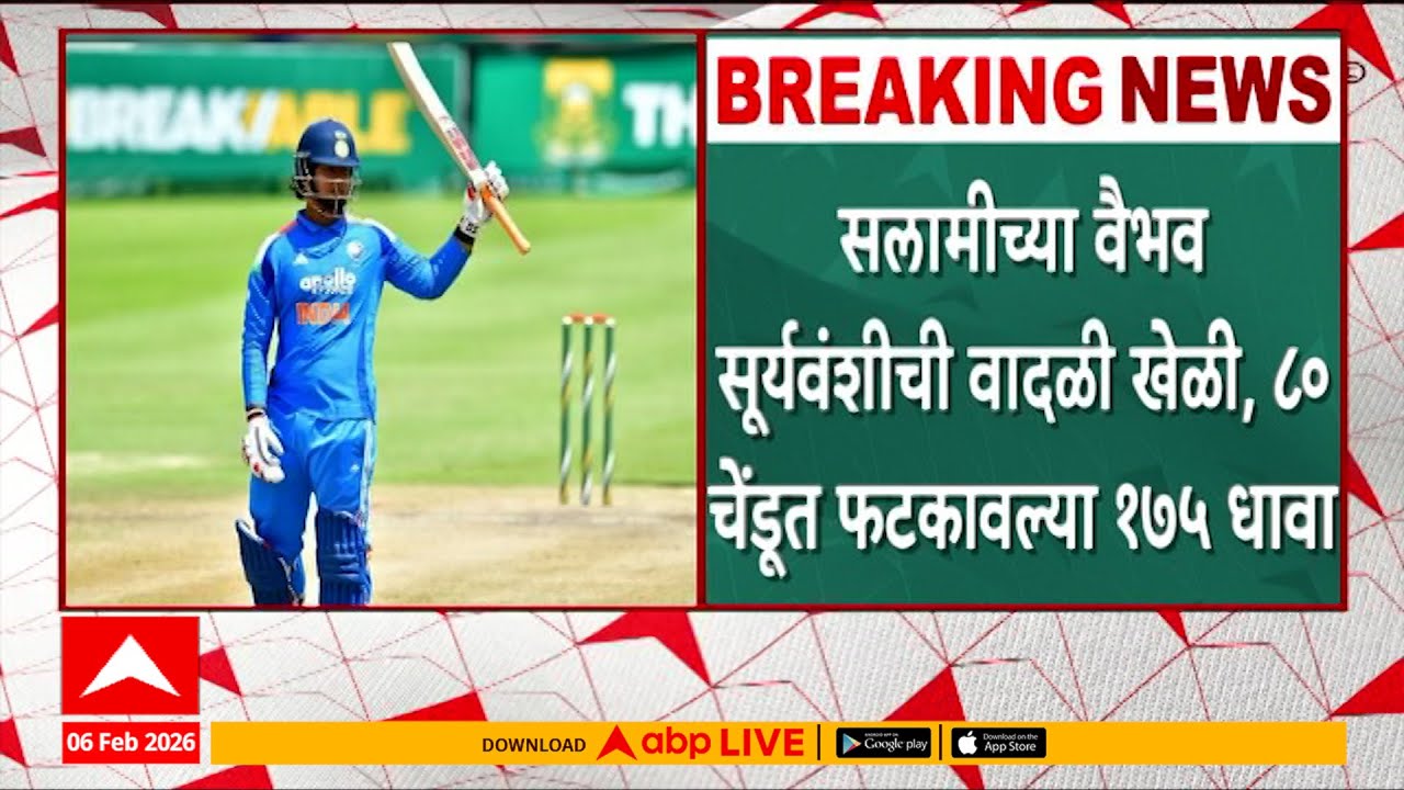 Under 19 World Cup : अंडर १९ विश्वचषकाच्या फायनलमध्ये भारताकडून धावांचा डोंगर