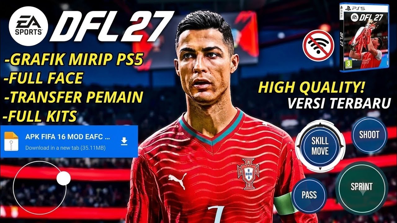 DFL 27 Mobile: оффлайн-обновление, режим карьеры и Чемпионат мира (Apk + Obb + Data)