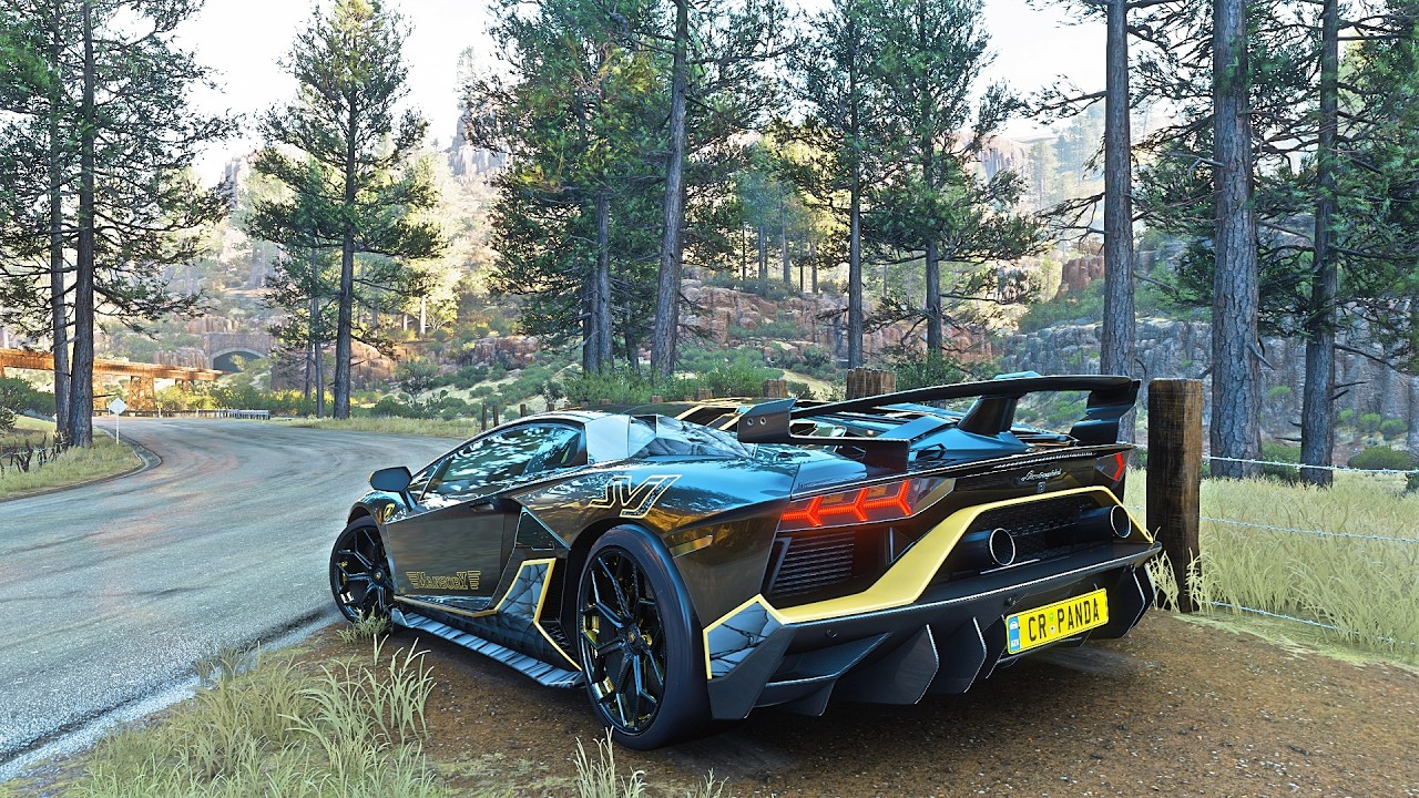 Lamborghini Aventador SVJ - Forza Horizon 5 | Thrustmaster TMX Gameplay