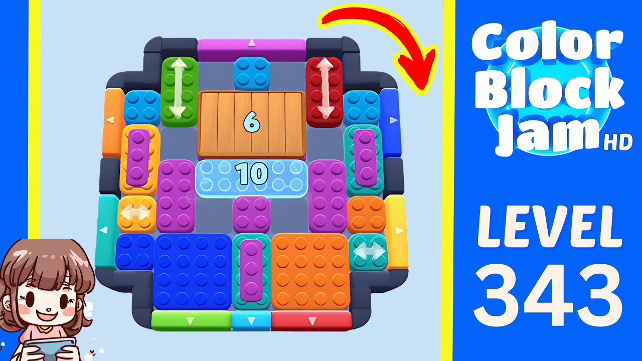 Color Block Jam Level 343 Solution Walkthrough