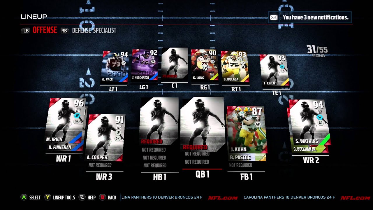 MUT 16 - 95 Overall Lineup Update