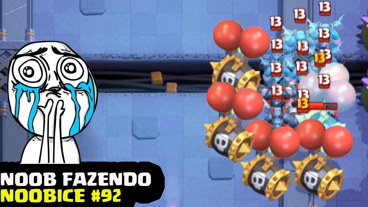 NOOB FAZENDO NOOBICE #92 - MOMENTOS ENGRAÇADOS NO CLASH ROYALE | FUNNY MOMENTS