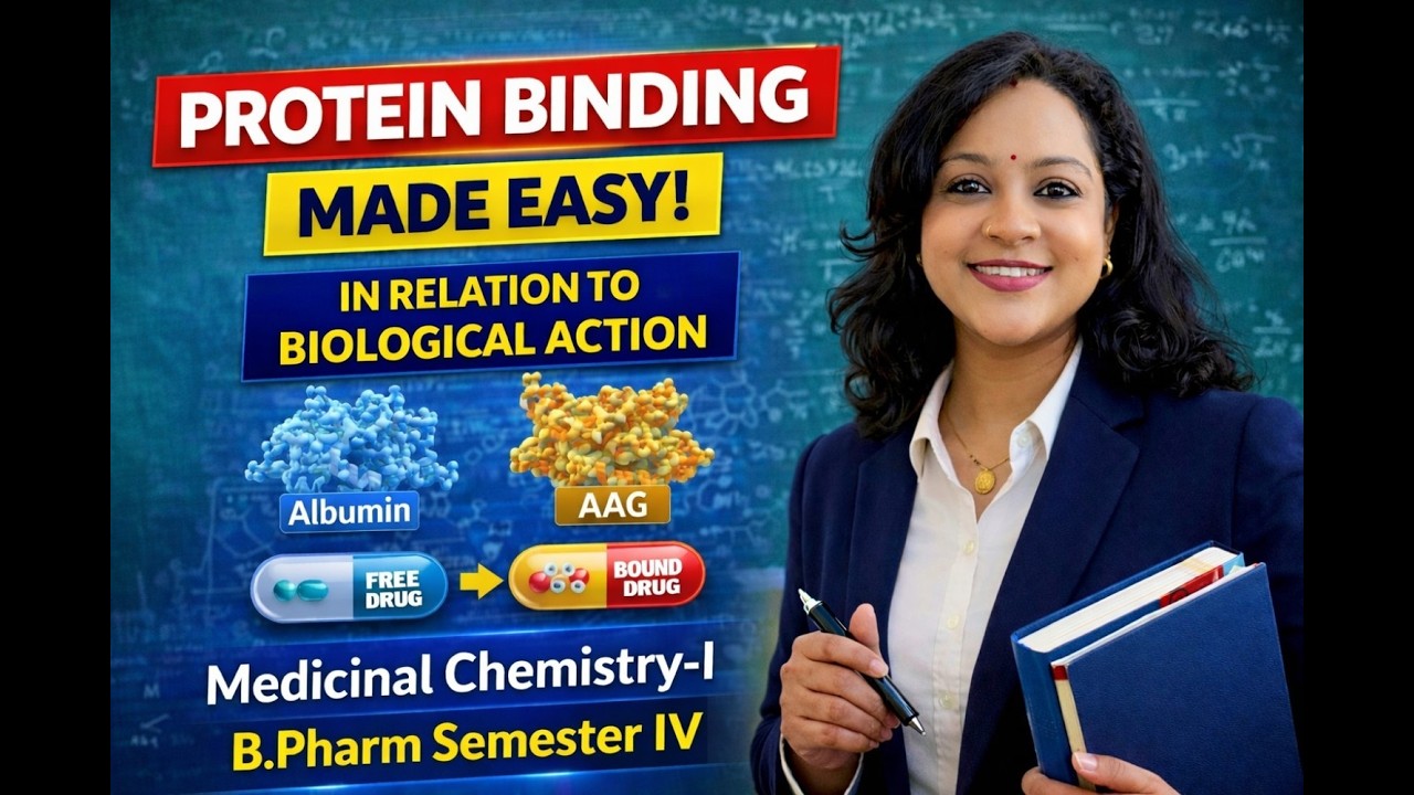 Protein Binding in relation to Biological Activity🔥 | Medicinal Chemistry-I | B.Pharm Semester IV