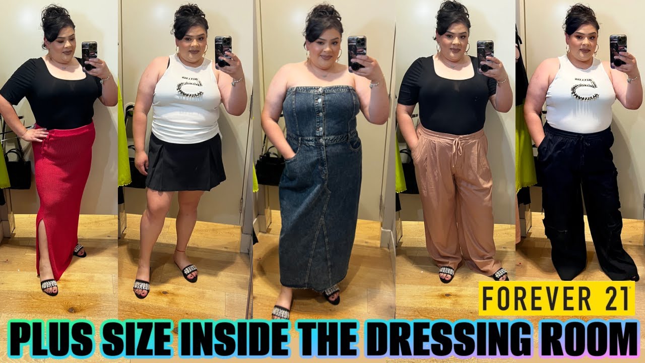 PLUS SIZE INSIDE THE DRESSING ROOM at FOREVER 21| TRYING ON SUMMER OUTFITS ☀️ 