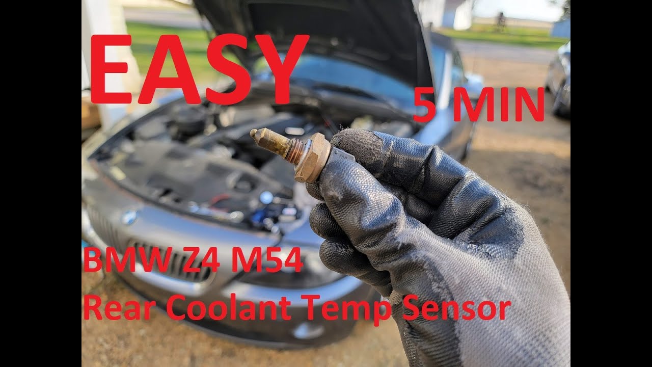 BMW Z4 E85 - M54 Engine - Coolant Temperature Sensor (rear) Replacement - EASY