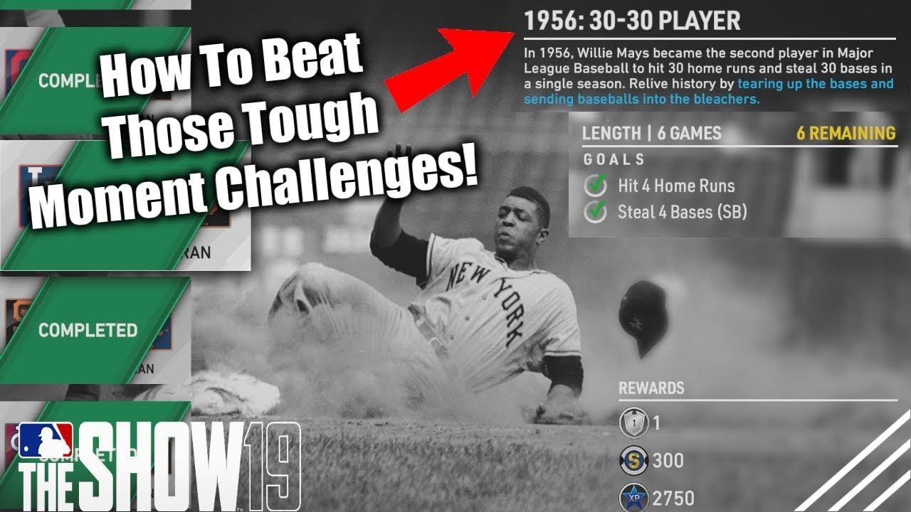 How To Beat Those Tough Moment Challenges Fast! MLB The Show 19 Diamond Dynasty Tips