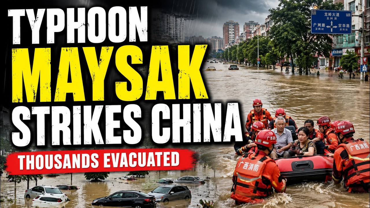 China Underwater: Deadly Typhoon Maysak Floods Cities | Massive Rescue Operations Across Guangxi
