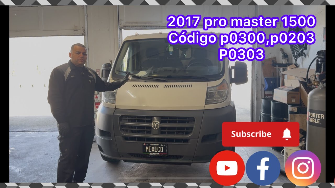 2017 pro master 1500 Código p0300,p0203,P0303