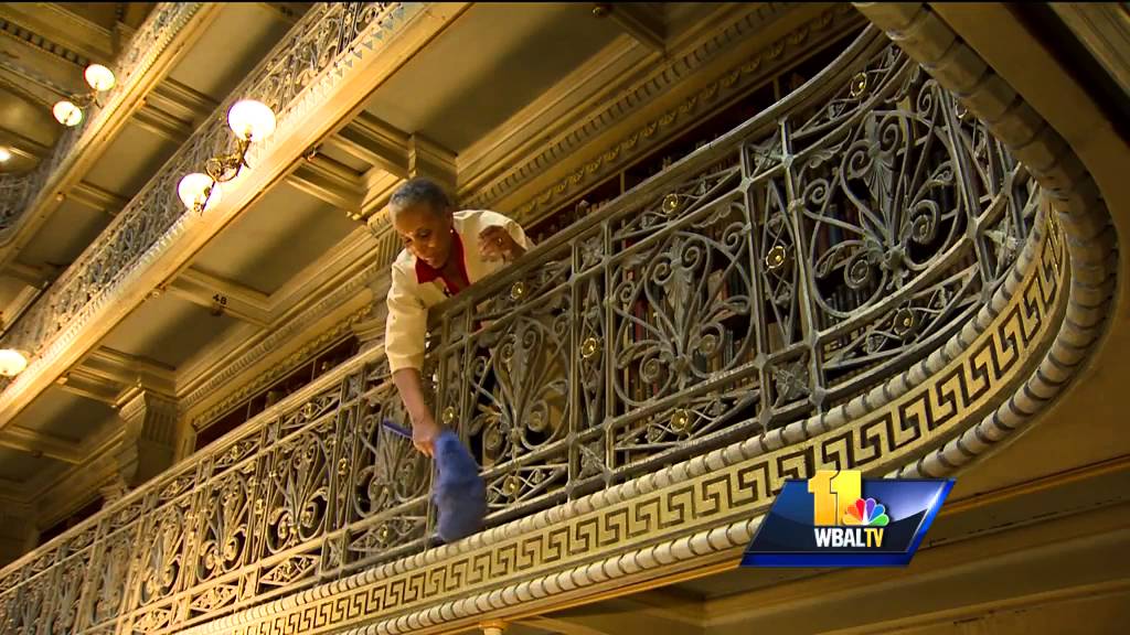 George Peabody Library gets cleaned