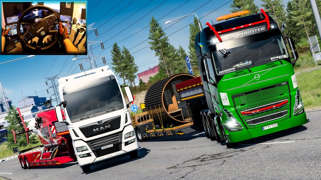 Only in Finland… Delivering a Massive Sauna Barrel 🚛😂 | ETS2
