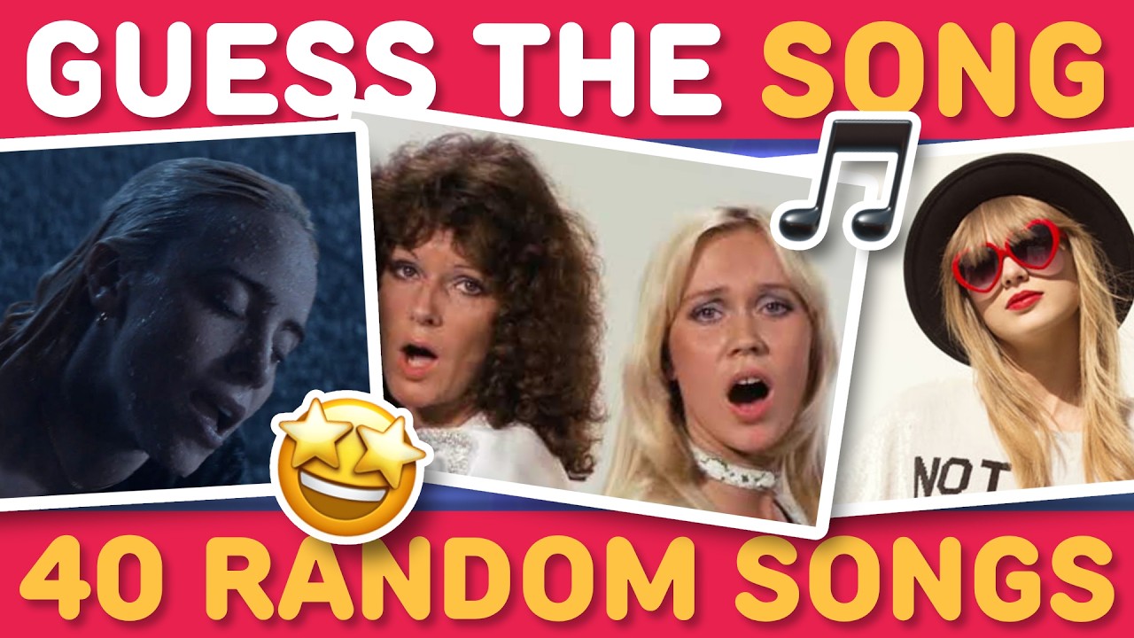GUESS THE 40 RANDOM SONGS 🎶 🎸 🤩 | Music Quiz