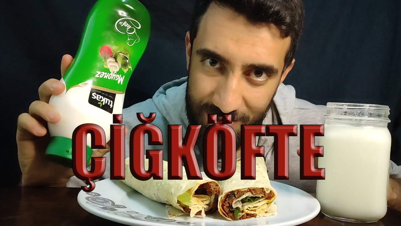 ÇİĞKÖFTE DÜRÜM ASMR// TÜRKÇE ASMR YEMEK