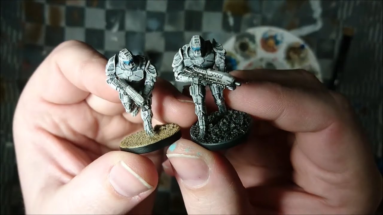 How to paint Mantic Warpath / Deadzone enforcers the easy way