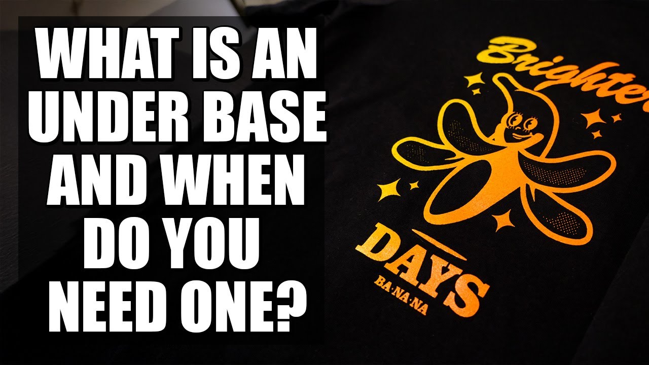 What is an under base and when do you need one | by Screenprintdirect.com