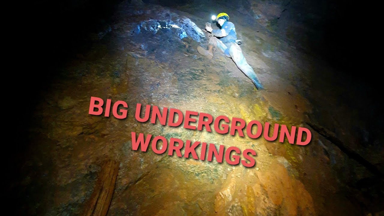 Climbing Up Into The Workings Of A West Cumbrian Iron Mine