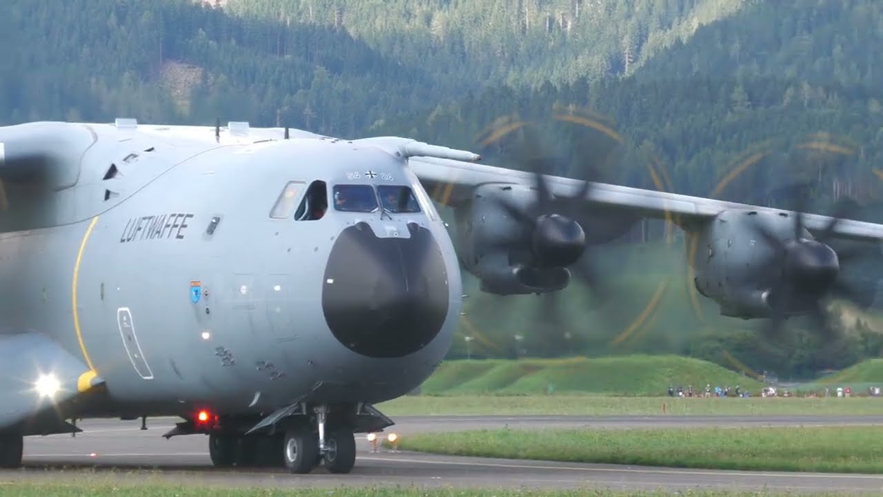 Airpower 2024 - AIRBUS A400M Deutsche Luftwaffe - 4K Video