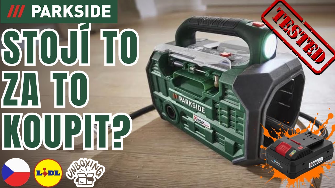 AKU KOMPRESOR A PUMPA 20 V Parkside PKA 20-Li C3 ČEŠTINA ČESKÁ REPUBLIKA LIDL