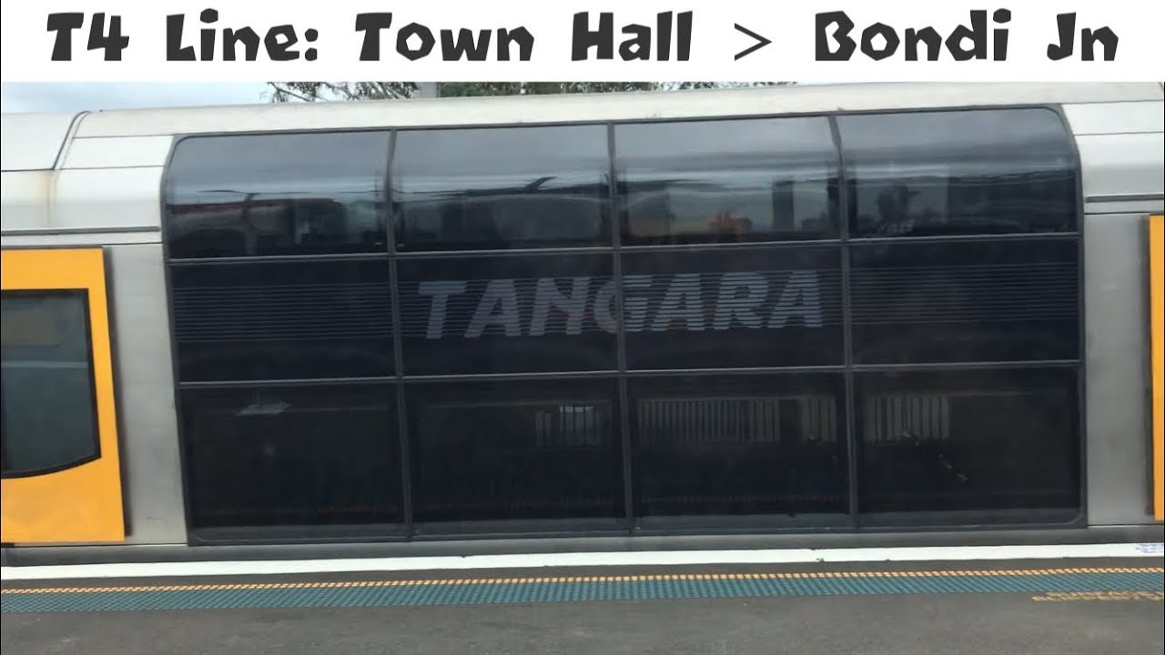 Sydney trains T4 line Tangara [5188]: Town Hall to Bondi Junction