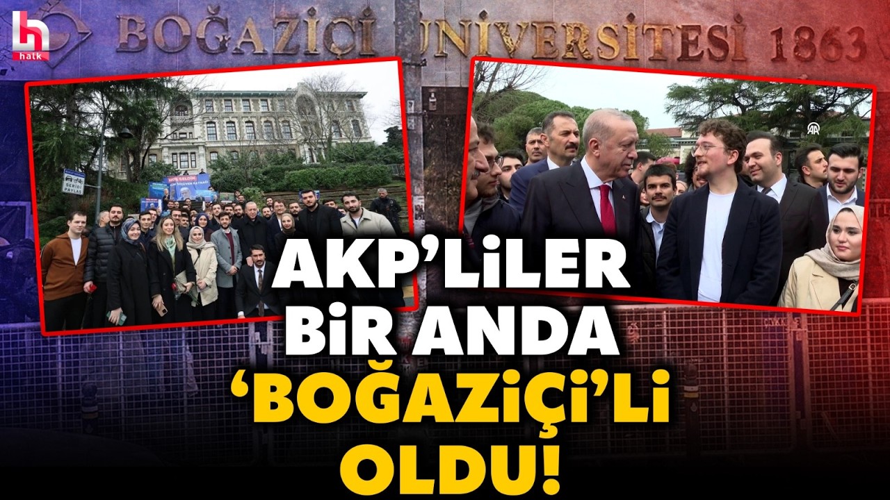 Boğaziçi'nde büyük skandal! Erdoğan ile fotoğraf çekilen bazı öğrenciler 'AK Gençlik' üyeleri çıktı!