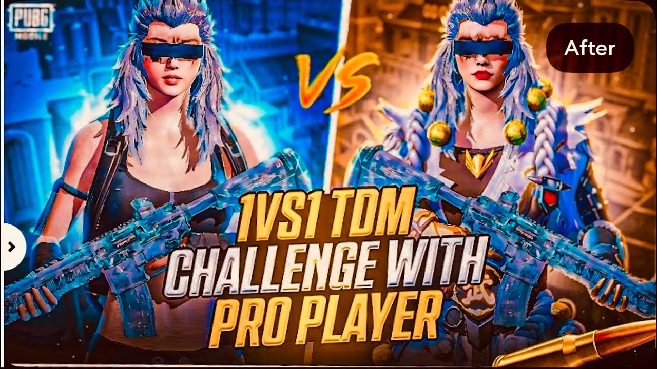 1vs1 TDM CHALLENGE WITH PRO PLAYER # viral #viralvideo #pubgmobile #tdm 