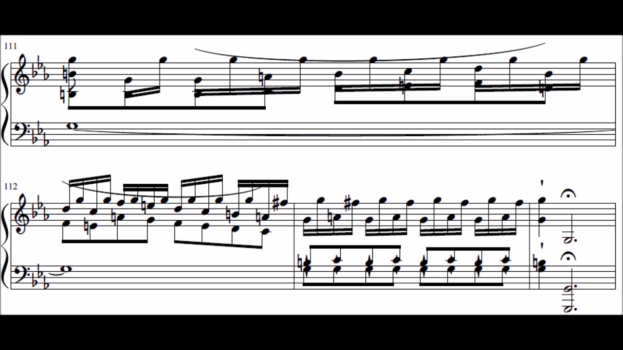 Moonlight sonata 3rd movement in a MAJOR key