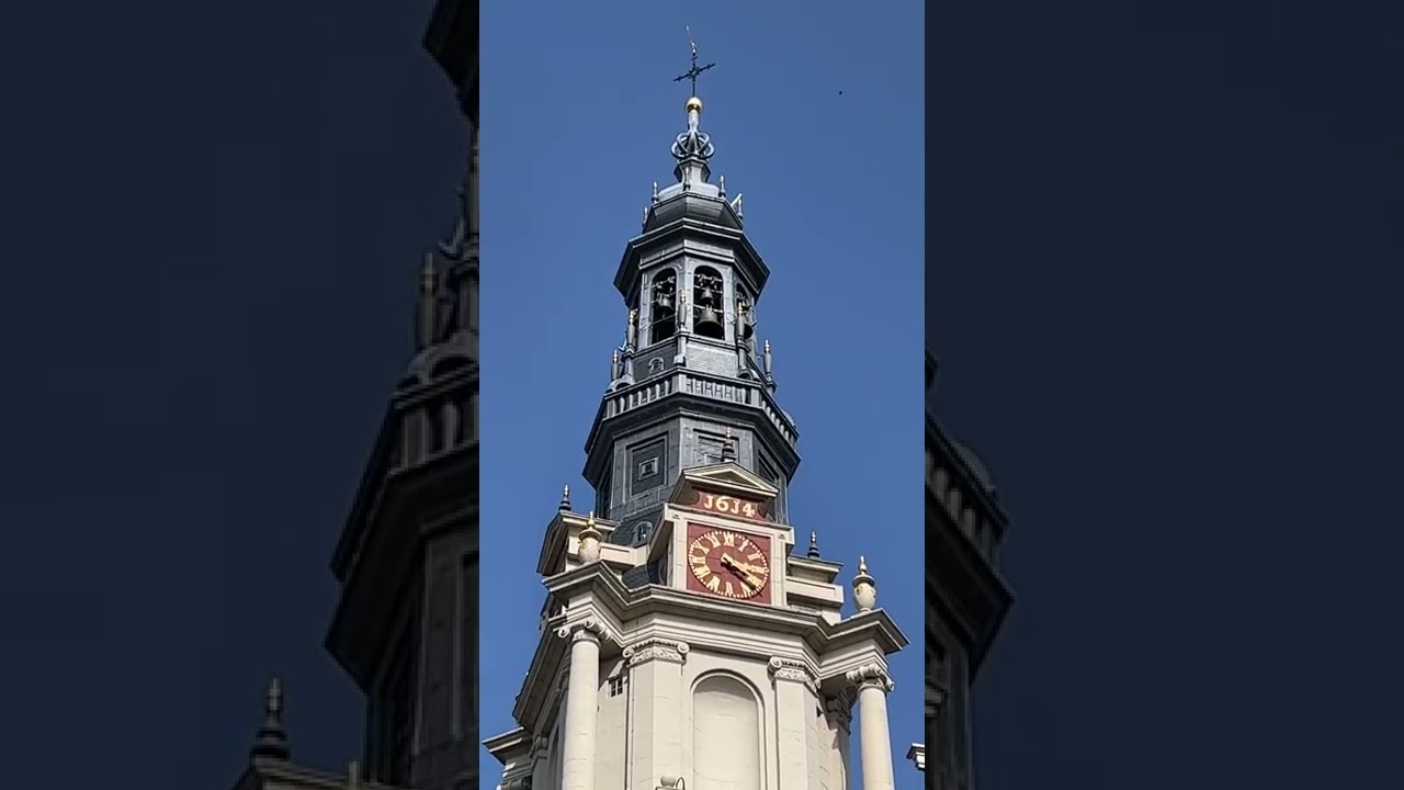 Gorgeous church bells ringing out over Amsterdam