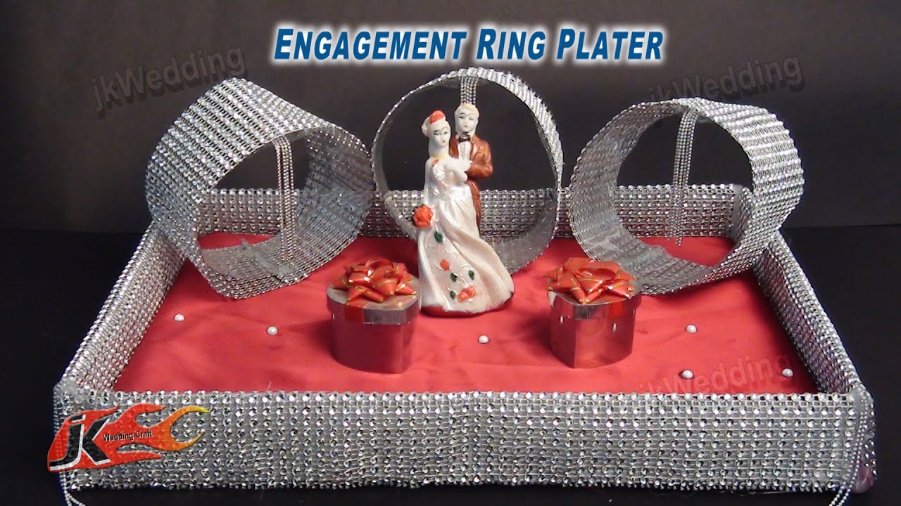 DIY Engagement / Wedding Ring Platter  | How to make | JK Wedding Craft 015