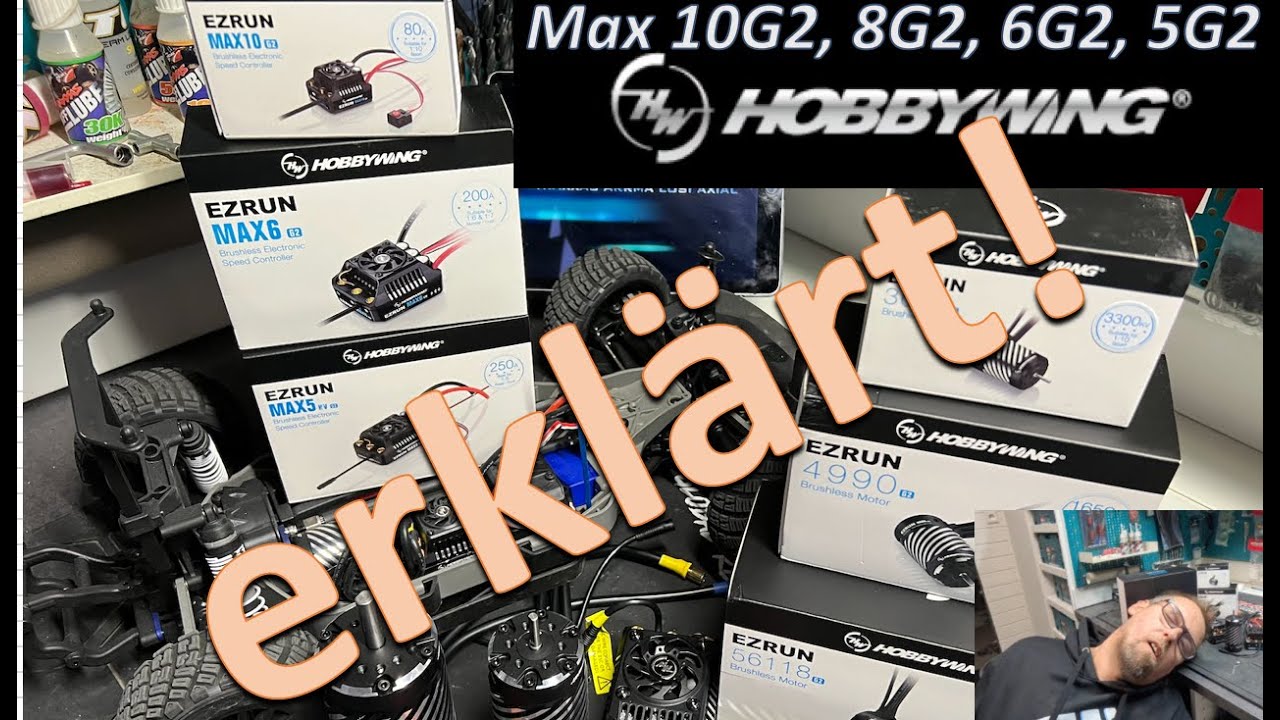 Hobbywing EZrun Max5G2 Max6G2 Max8G2 Max10G2 programmieren erklären programmiert erklärt unboxing