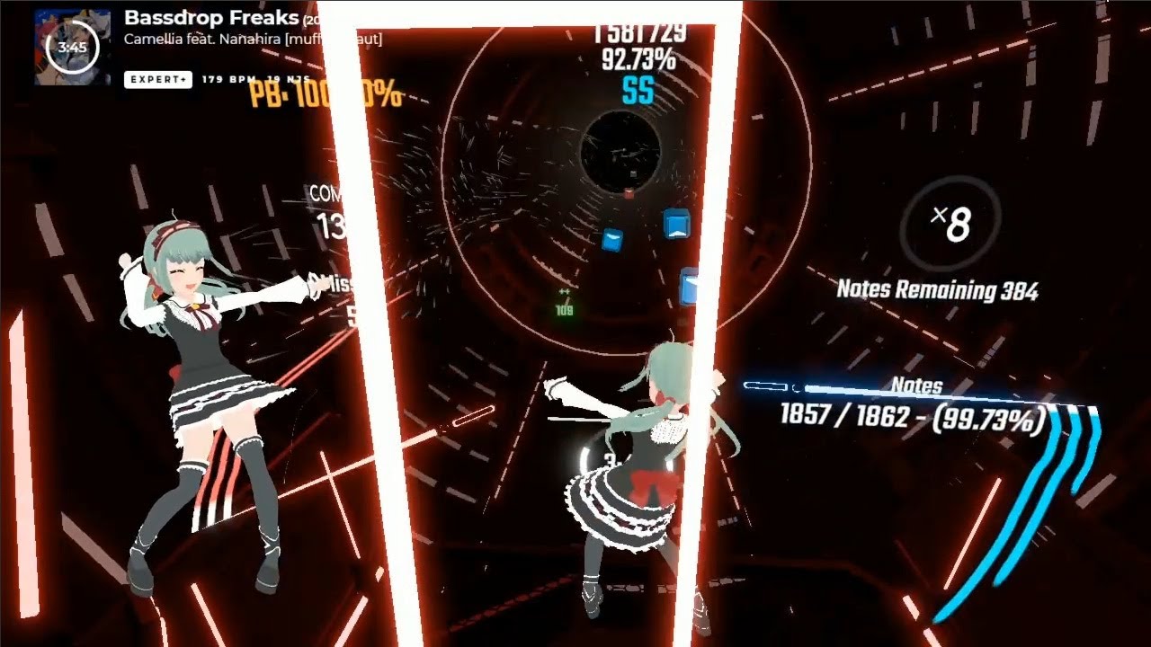 [Beat Saber] Bassdrop Freaks - 2239/2246 - Rank SS (93.01%)