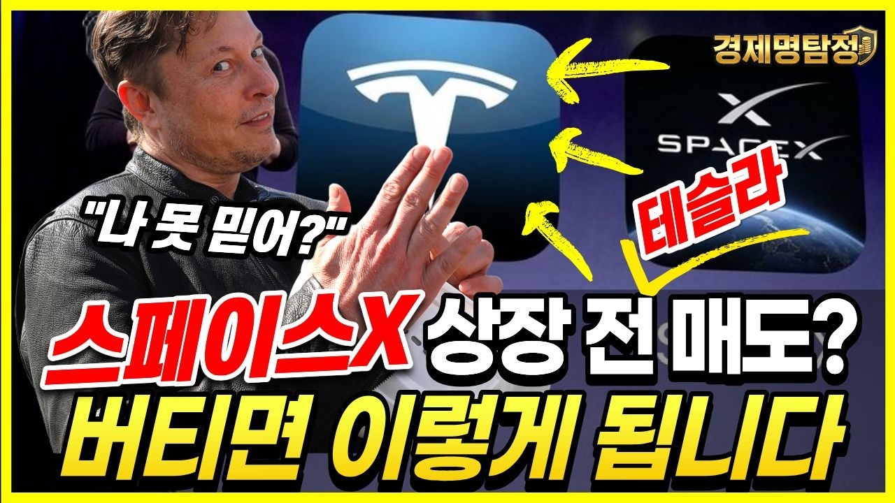 스페이스X 상장 전 테슬라 주식 팔아야 할까? 버티면 이렇게 됩니다