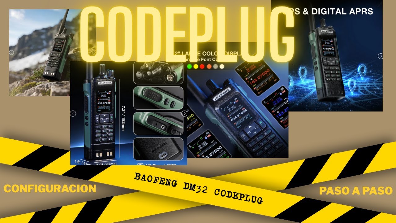 BAOFENG DM 32 CODEPLUG CONFIGURACION ANALOGICA Y DIGITAL PASO A PASO Y TAMBIEN  ENLACE EN EL DRIVE.