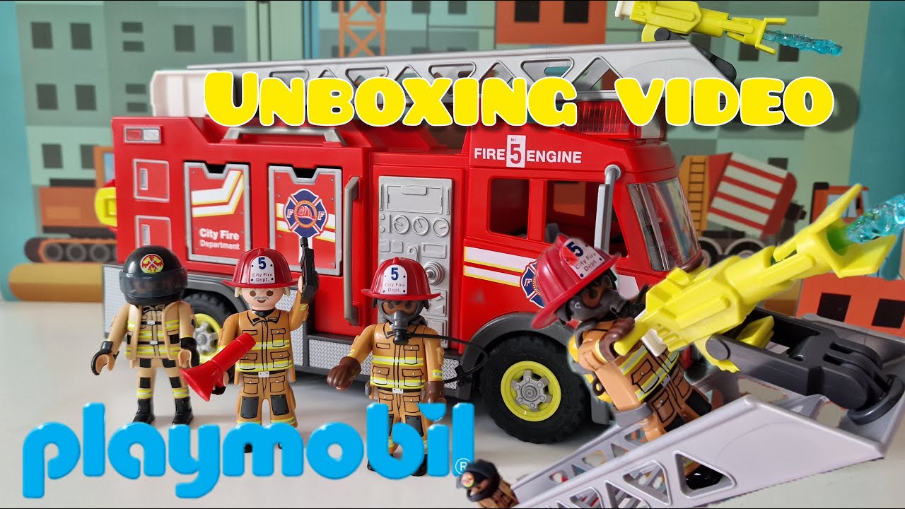 Unboxing video. Playmobil City Action Fire Engine. 71233