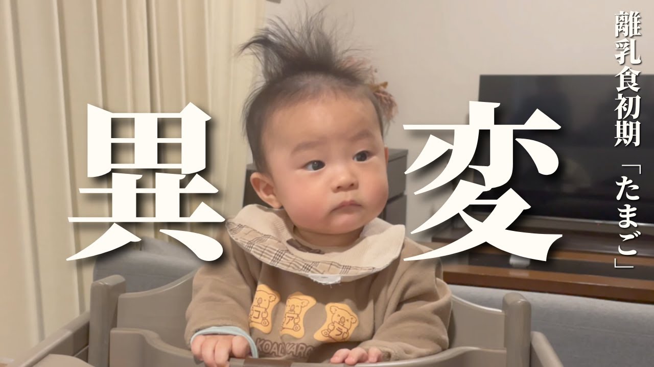 【離乳食】赤ちゃんに初めて卵を食べさせたら様子がおかしくなった