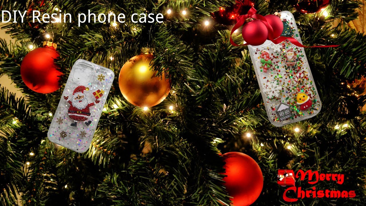 【Anna DIY饰品#21】DIY圣诞手机壳🎄🎅｜DIY Resin phone case for Christmas!