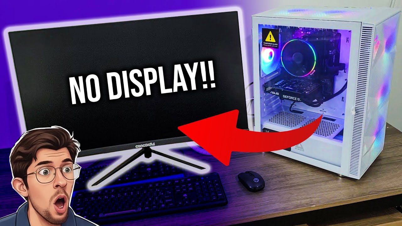 PC Powers On but No Display (Black Screen, No Signal) — Fix It Now!