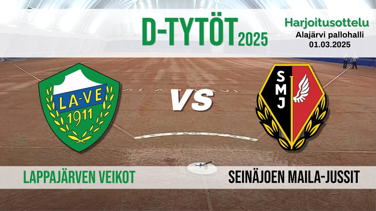D-tytöt harkkapeli 1.3.2025:  Lappajärven Veikot - Seinäjoen Maila-Jussit