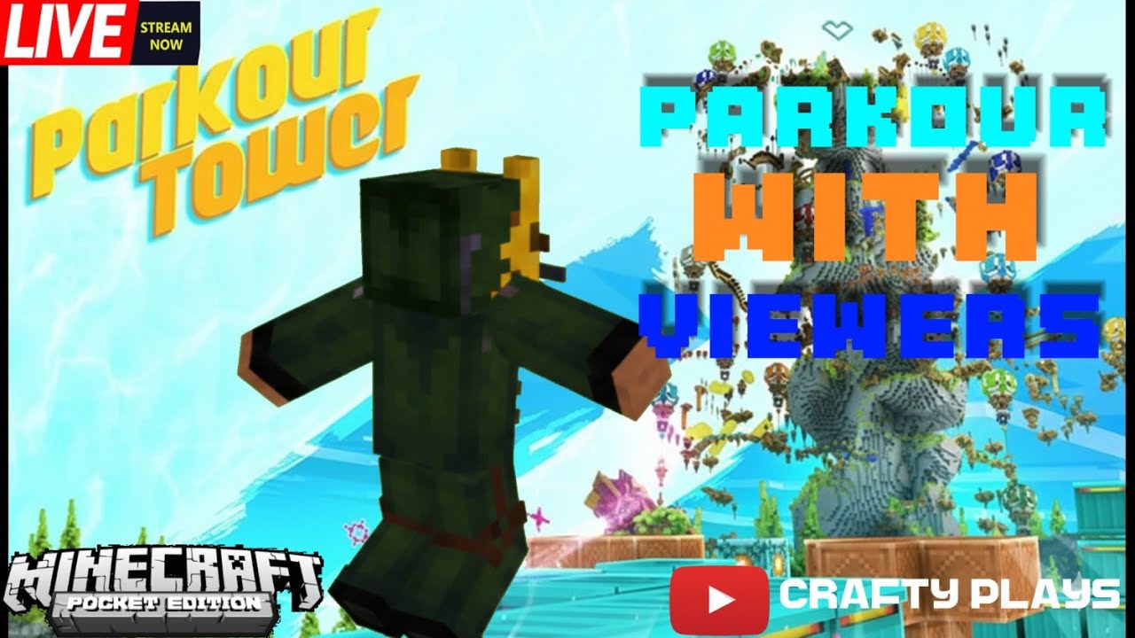 🔴PARKOUR WITH VIEWERS! 🏰 | Minecraft PE Live