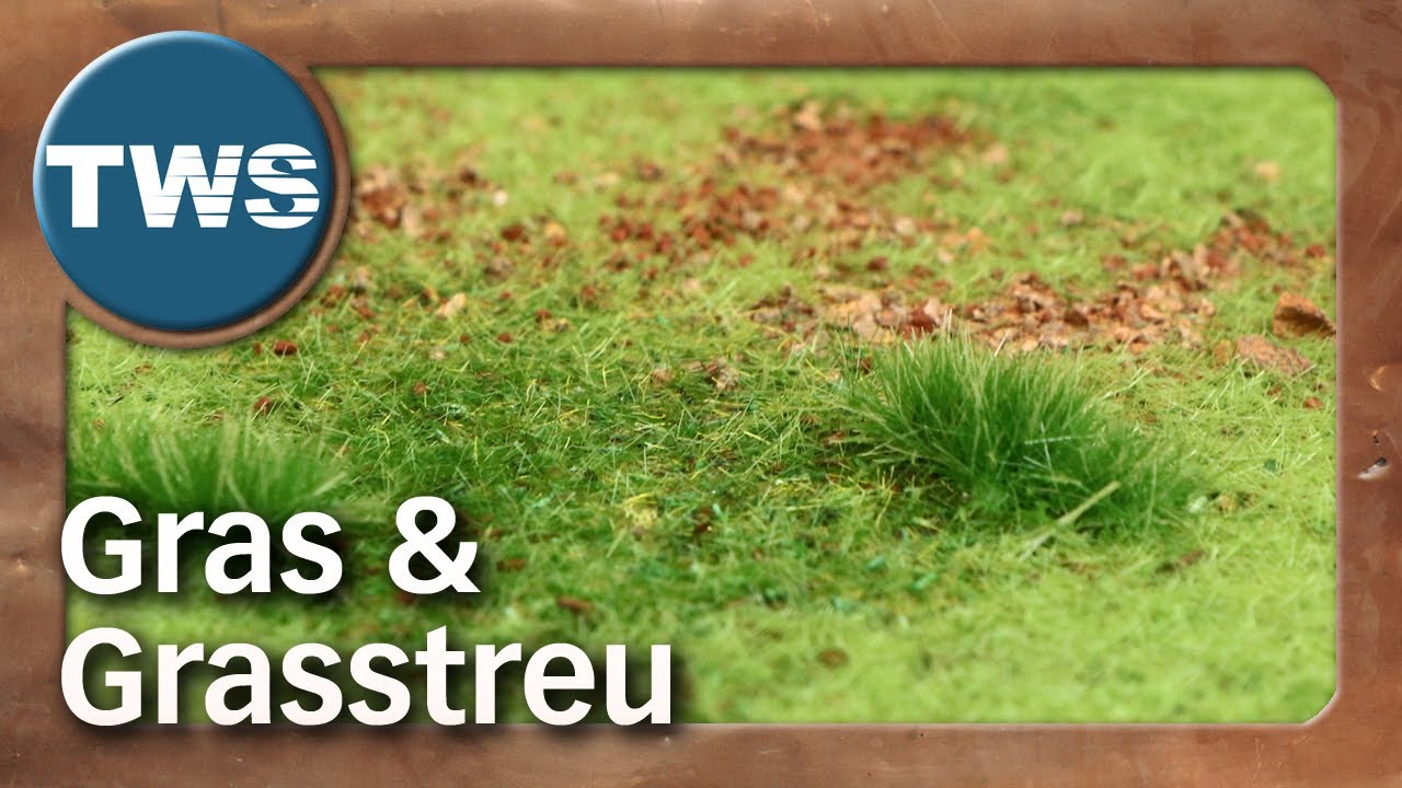 Tutorial: Grasstreu auftragen / Statisches Gras / how to apply static grass (Tabletop-Gelände, TWS)