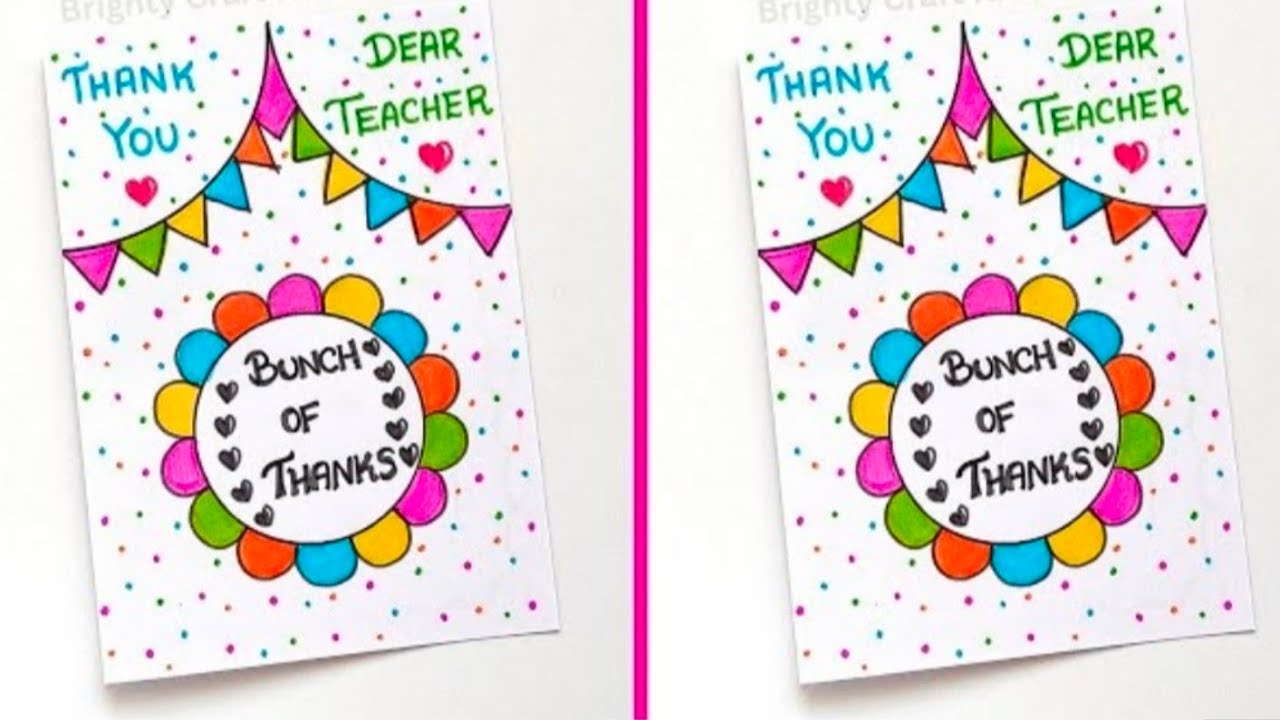 A Handmade Farewell Card for Our Favorite Teacher🌸👨‍🏫👩‍🏫
