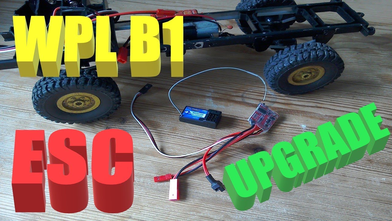WPL B1 ESC and Receiver Upgrade. More Power Equals Broken Gears!