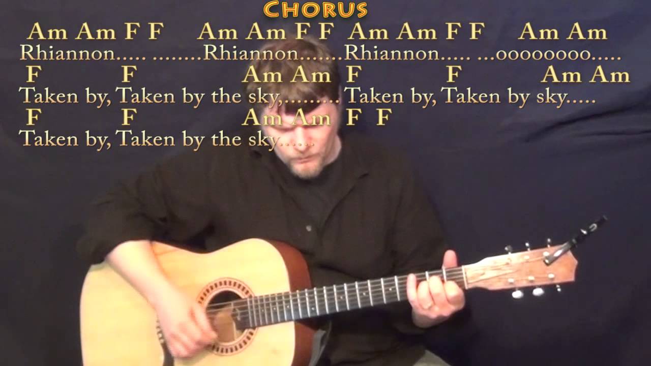 Rhiannon (Fleetwood Mac) Strum Guitar Cover Lesson with Chords/Lyrics