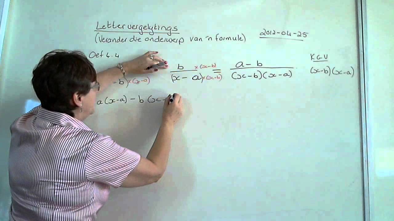 Vergelykings Video 6   Lettervergelykings Oefening 4 4
