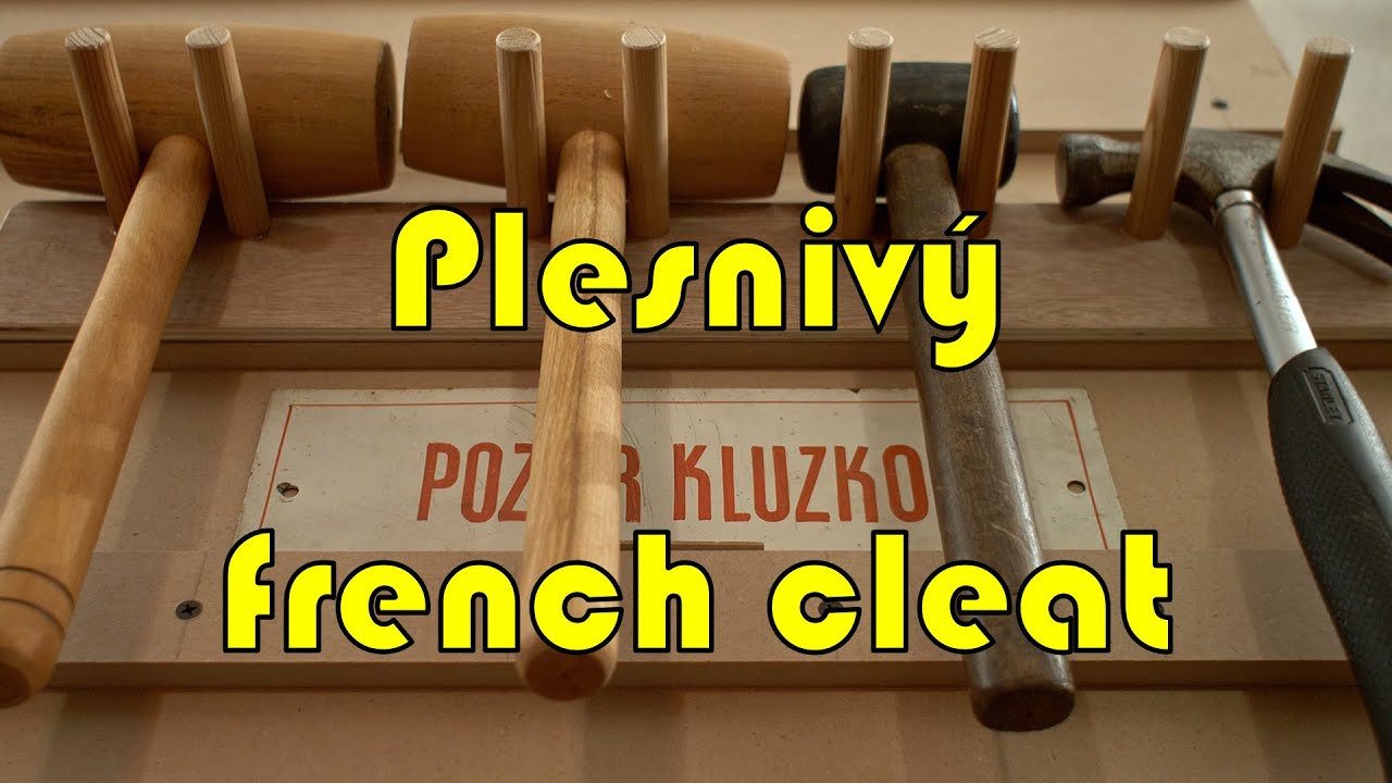 Surová MDF = plesnivý french cleat