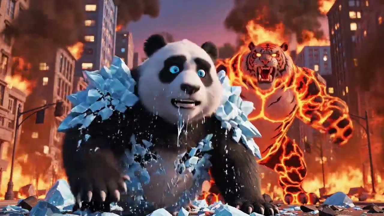 panda rises to save earth from aliens 🌍🔥🐼 