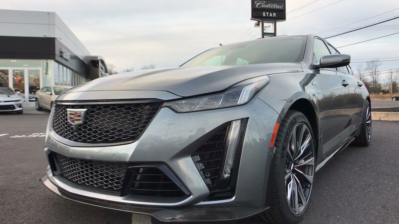 2022 Cadillac CT5 V-Series 6.2L V8 Supercharged 4D Sedan 10-Speed Automatic Satin Steel Metallic