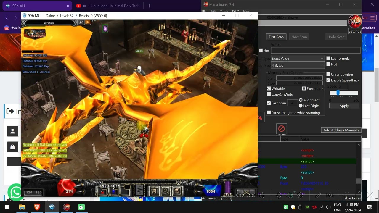 Mu 99b -- Bypass Antihack -- Hack Mu Online --