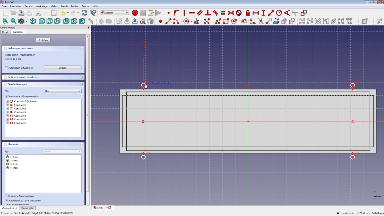 FreeCAD - Bohrung erstellen