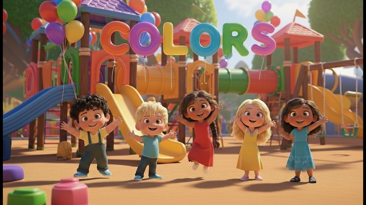 Color Party Song 🌈 | Learn Colors with Fun 3D Kids Animation | Preschool Learning Song