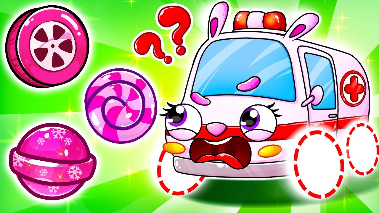 Ambulance Lost Wheel 😱🚑 Where Is My Wheels Song 🚨| Kids Songs & Nursery Rhymes by Lamba Lamby
